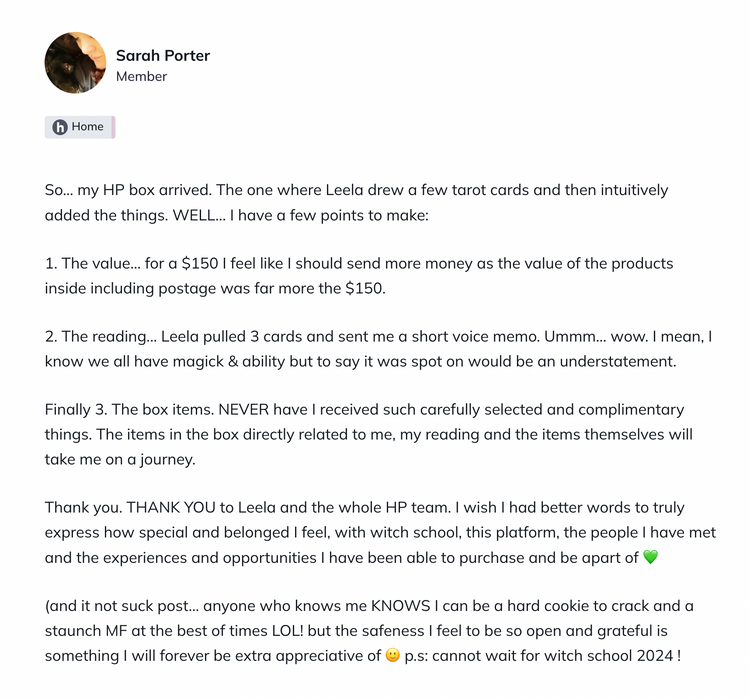 Have the High Priestess Choose Me a Box