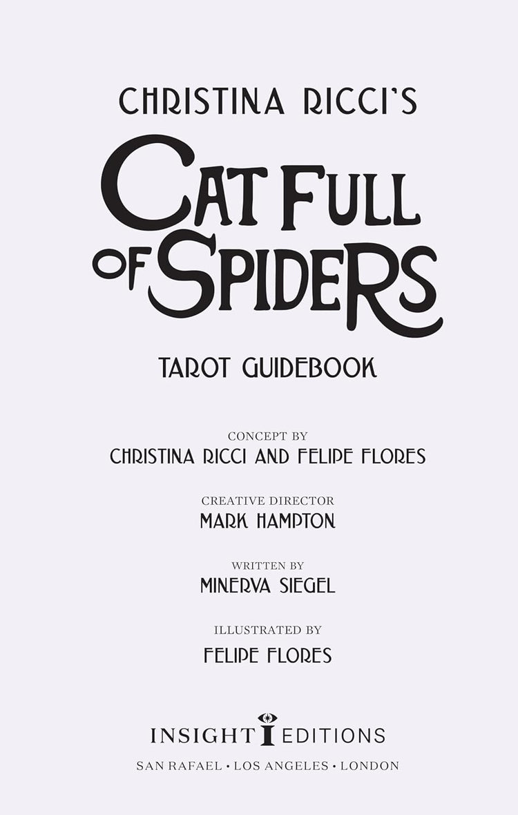 Christina Ricci's Cat Full of Spiders Tarot Deck and Guidebook